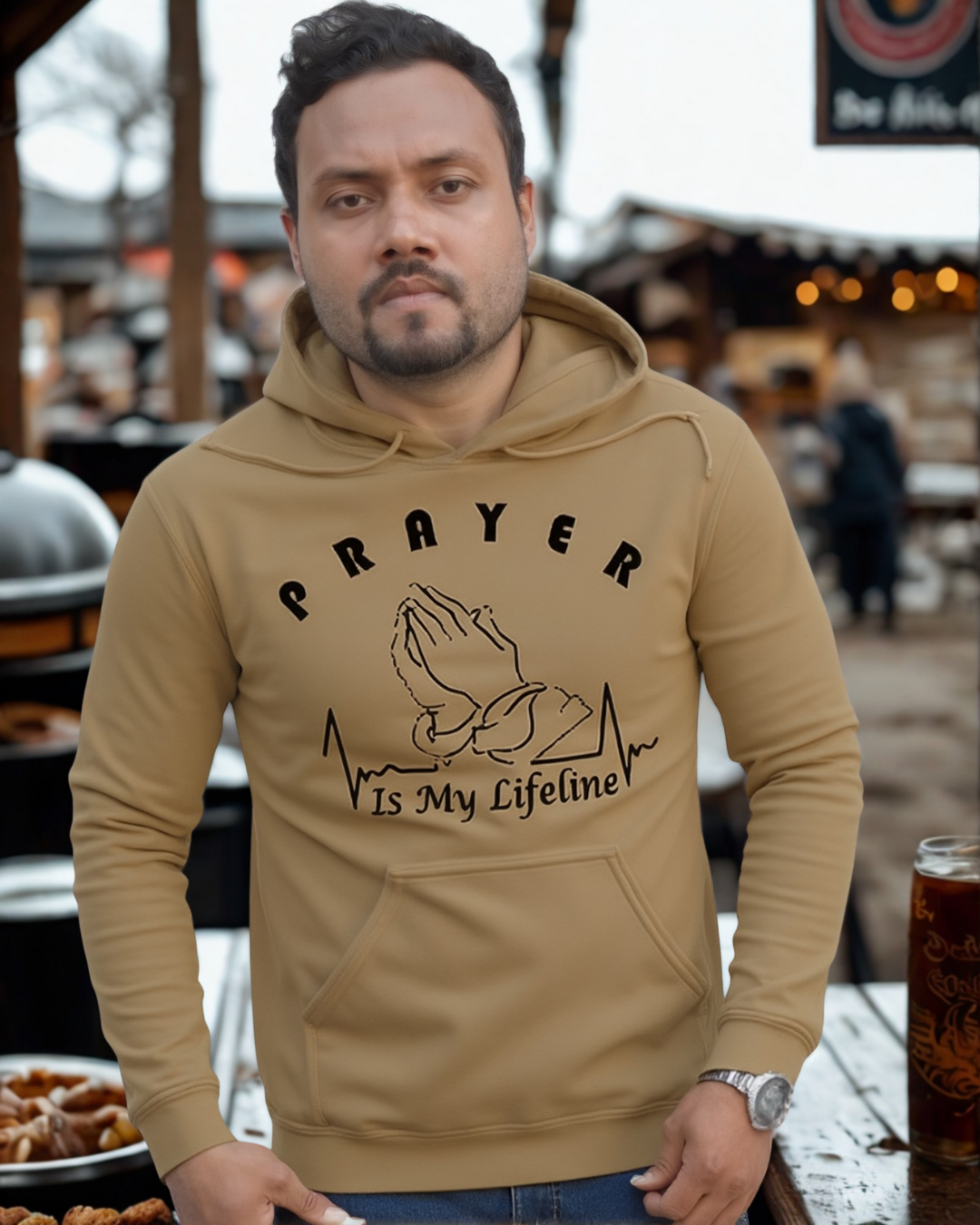 Mens Prayer Hoodie