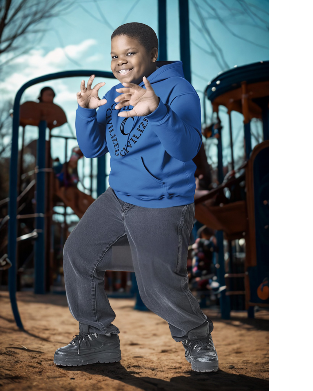 Child Civil Black Hoodie