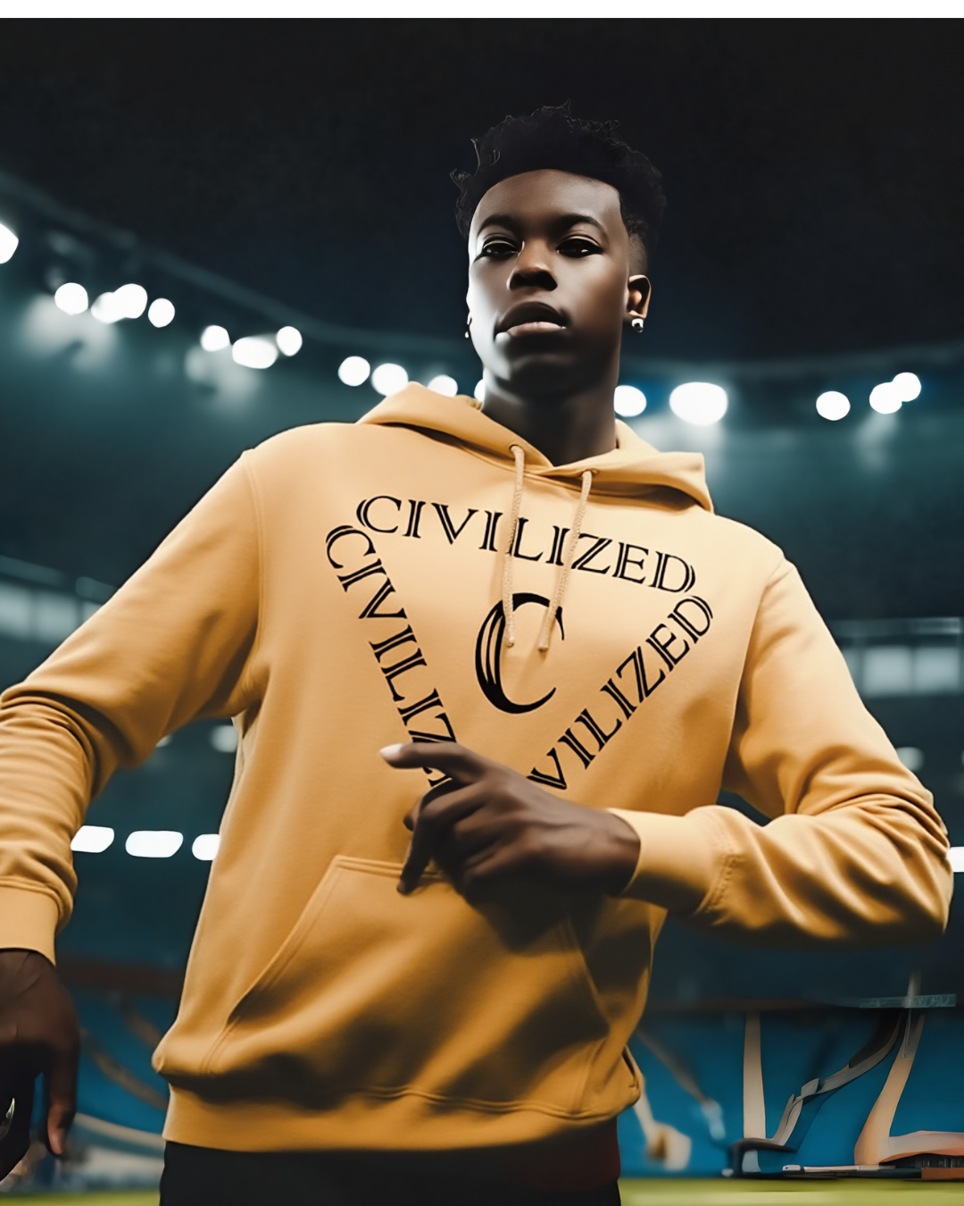 Civilized Black Hoodie